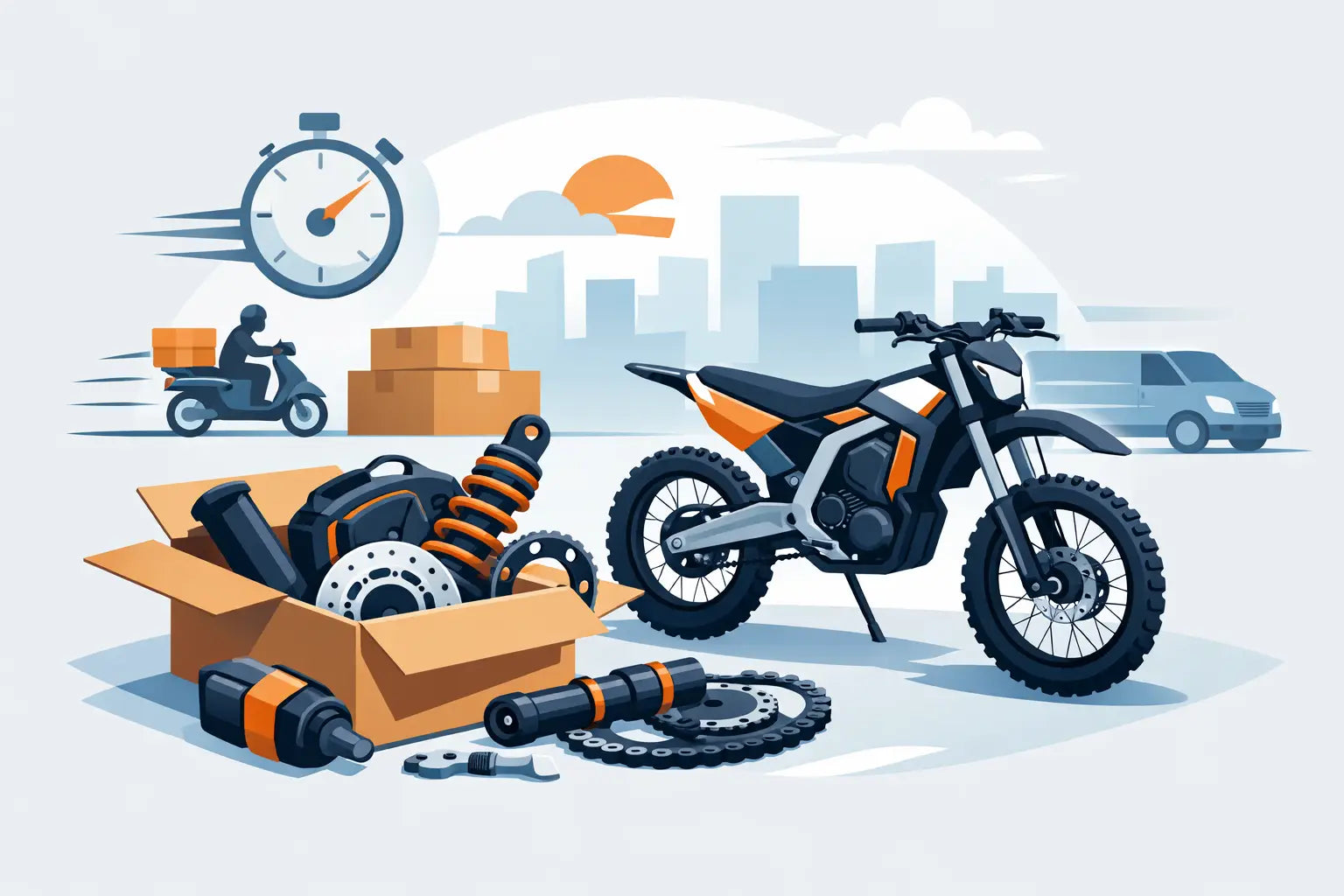 Same Day E-Moto Parts for Fast Bike Builds