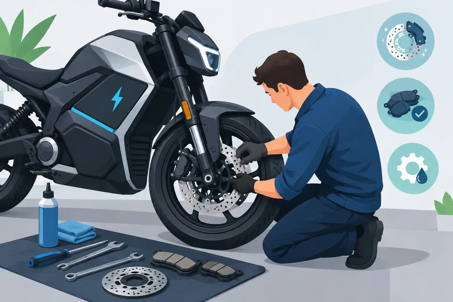 Electric Motorcycle Brake Maintenance That Works
