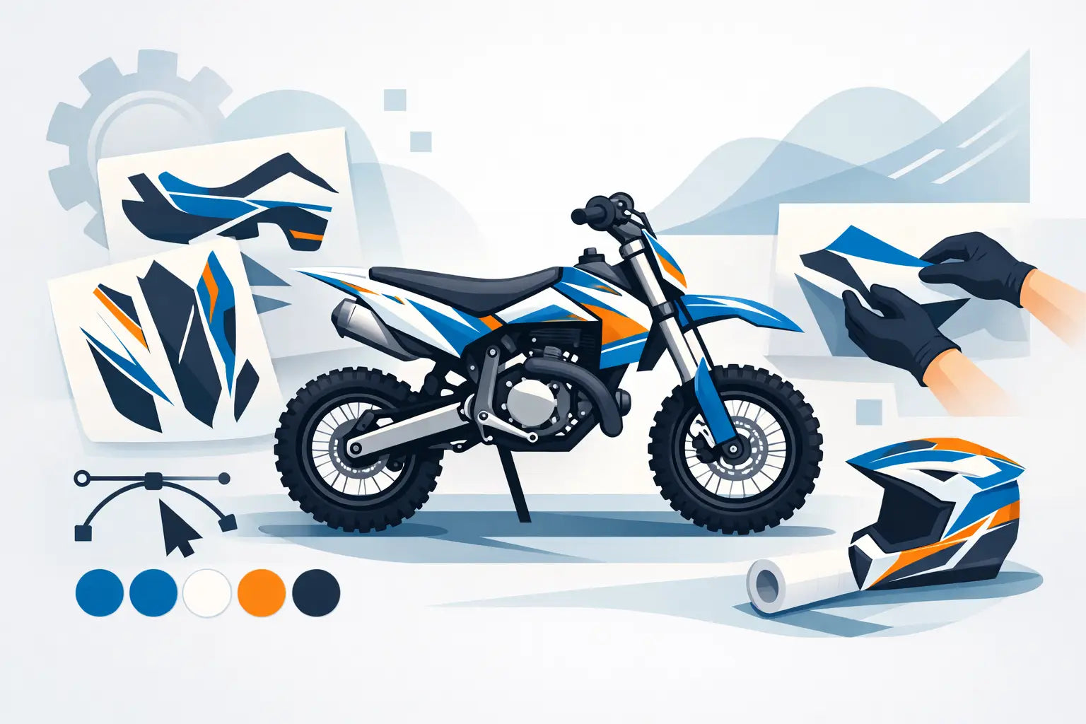 Custom Mini Moto Graphics Kits That Fit Right