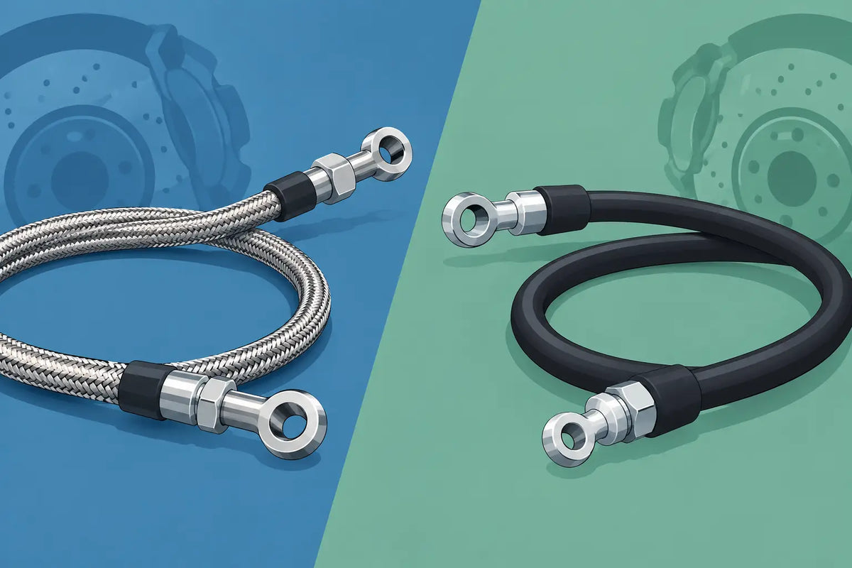 Braided Versus Rubber Brake Lines: What’s Better?