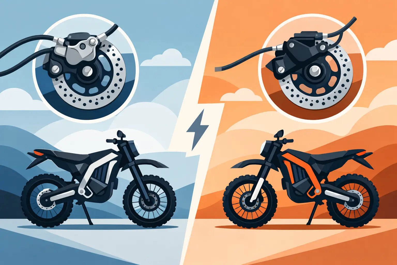 Hydraulic Versus Cable Brakes for E-Moto Riders