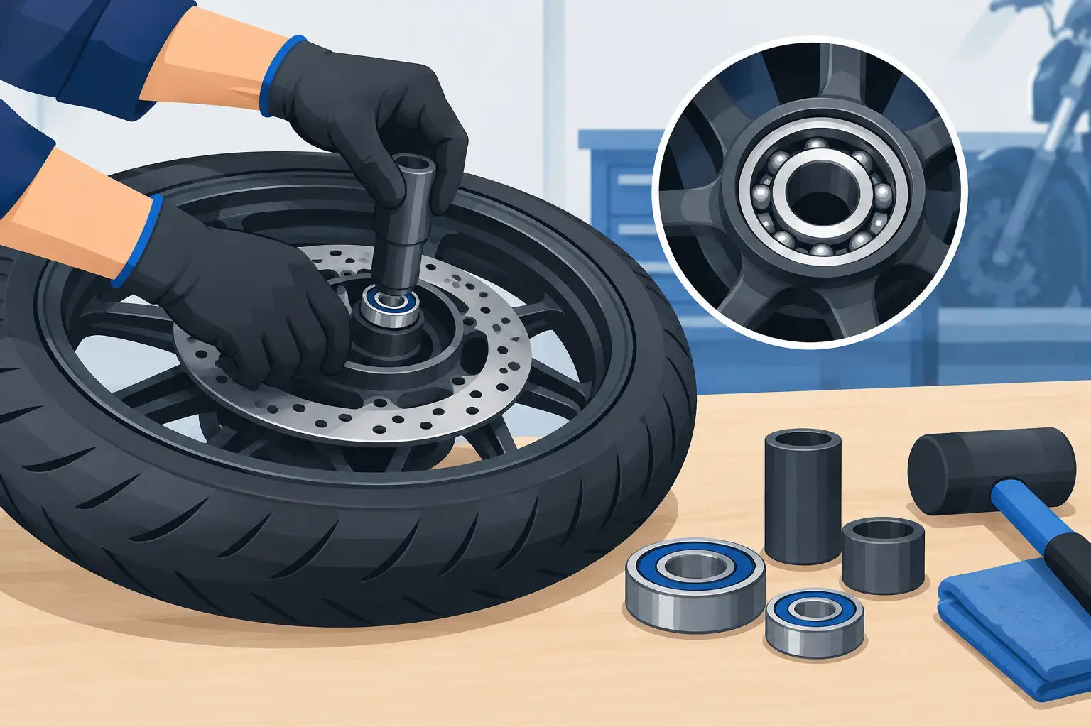 How to Install Motorcycle Wheel Bearings Right