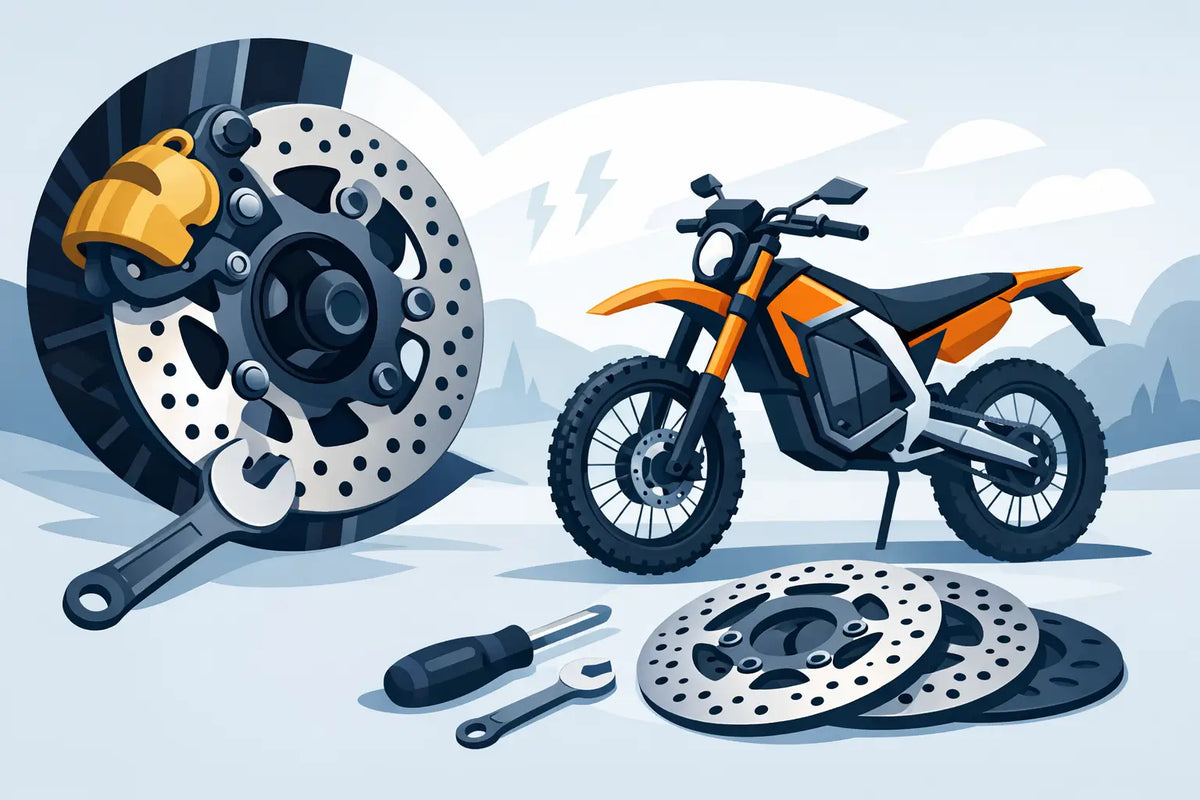 Brake Rotor Replacement for Hard-Riding E-Motos